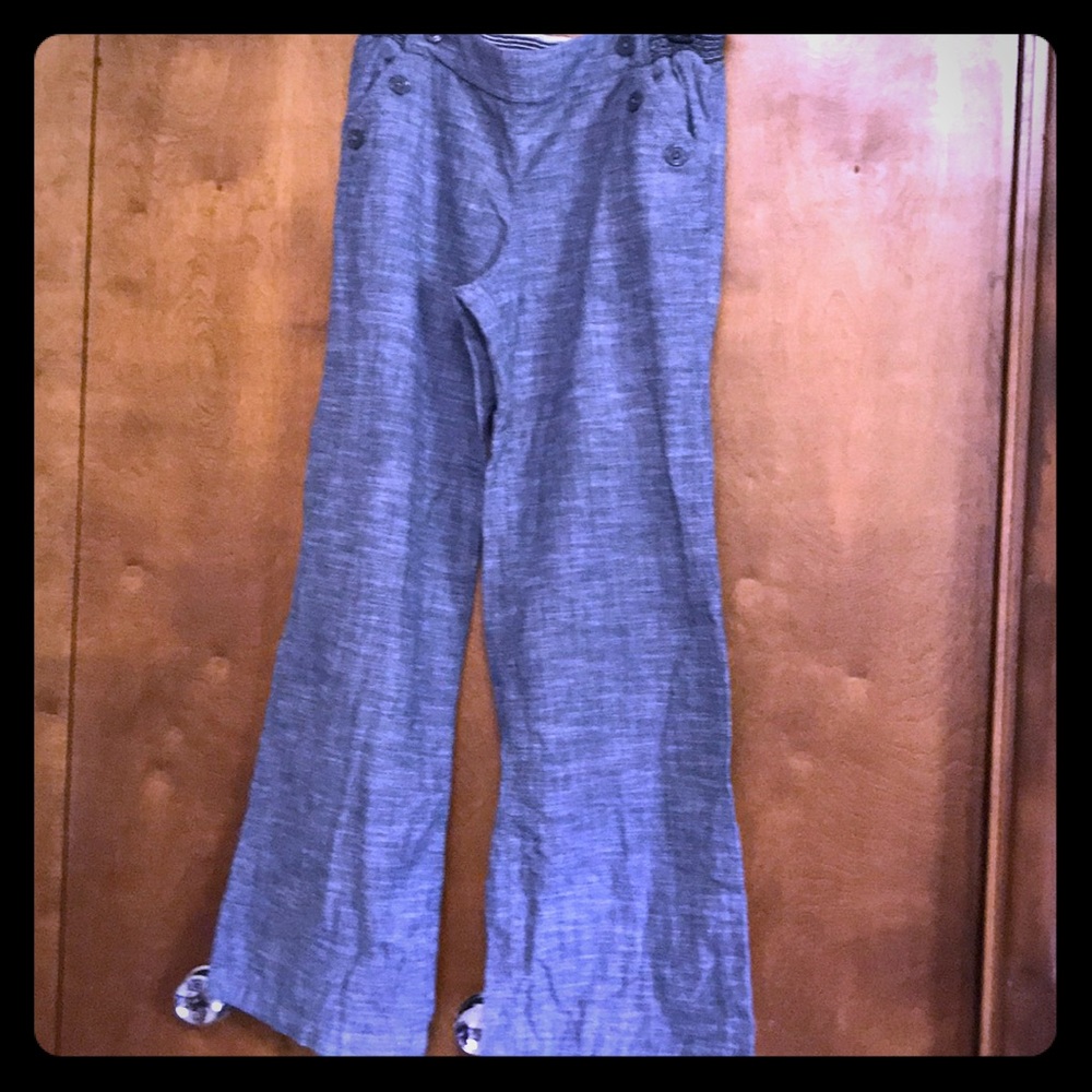 Navy Blue Gray Sailor Pants 6